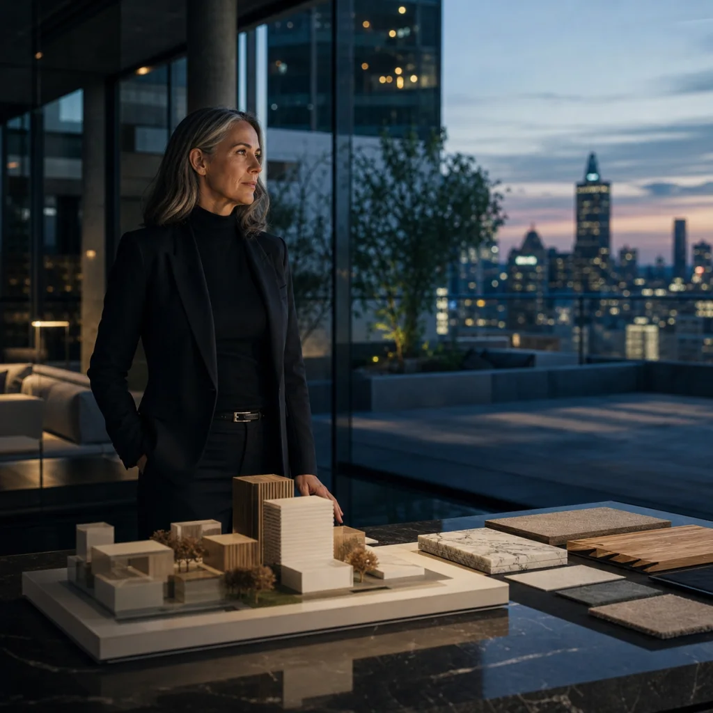 Investor evaluating an architectural development model